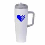 Custom FlipSwitch 40 oz Recycled Stainless Steel Tumbler with Handle - 7