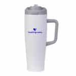 Custom FlipSwitch 40 oz Recycled Stainless Steel Tumbler with Handle - 8