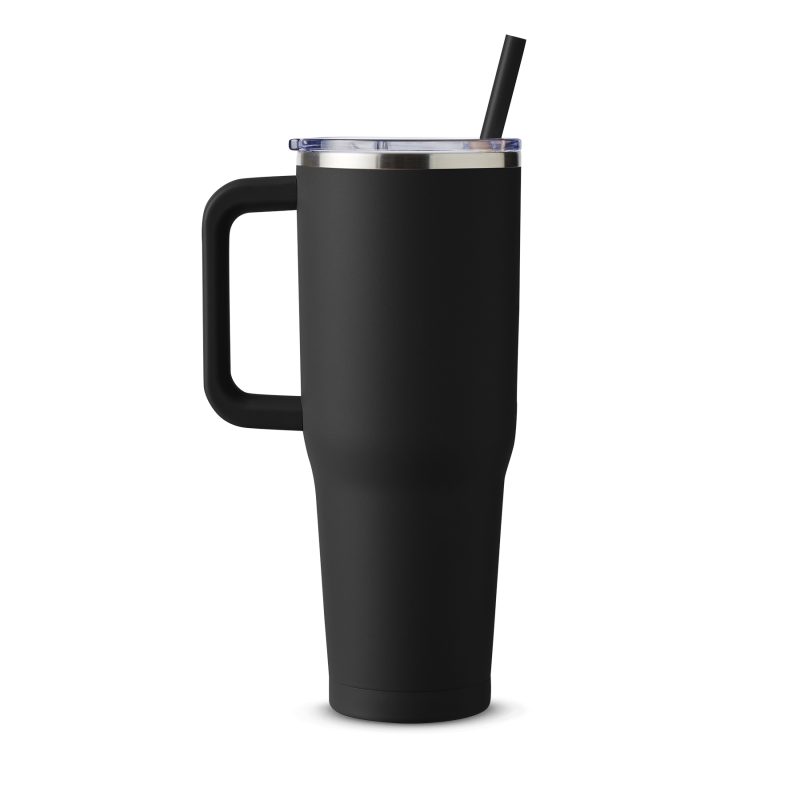 Custom Harriton 40 oz Vacuum Insulated Stainless Steel Travel Tumbler - 3