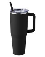 Custom Harriton 40 oz Vacuum Insulated Stainless Steel Travel Tumbler - 4