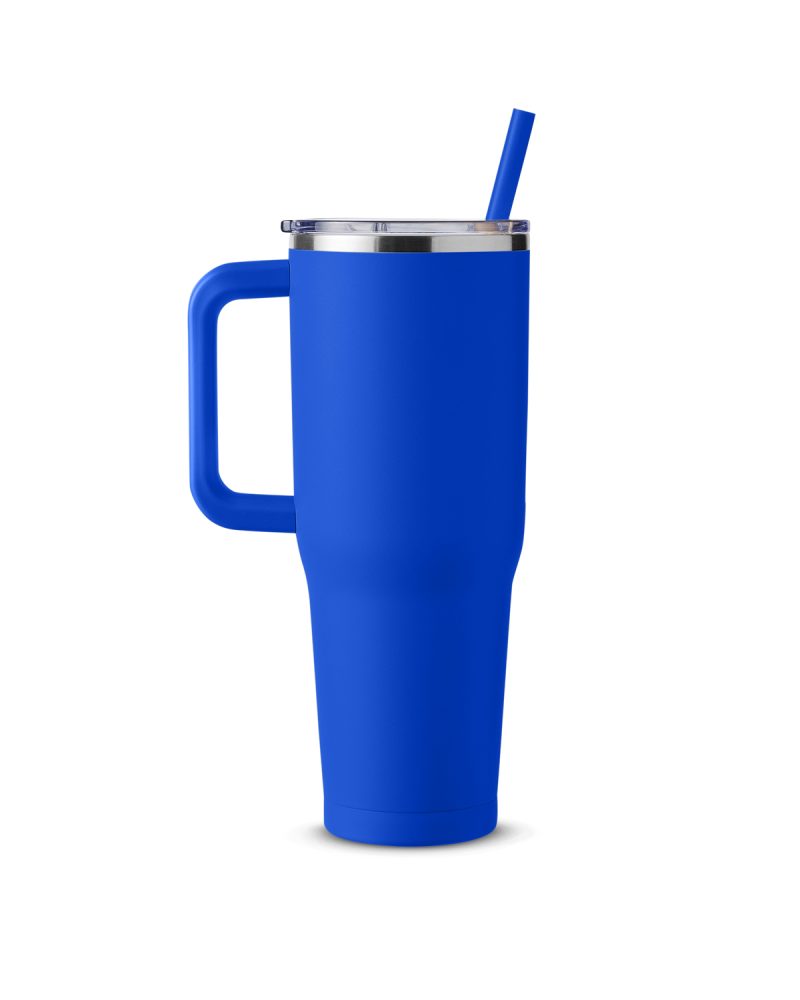 Custom Harriton 40 oz Vacuum Insulated Stainless Steel Travel Tumbler - 5
