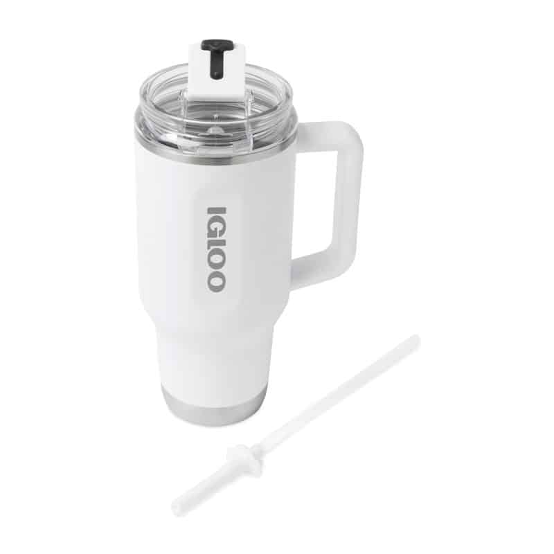 Custom Igloo Travel Tumbler - 32 Oz. - White - 3