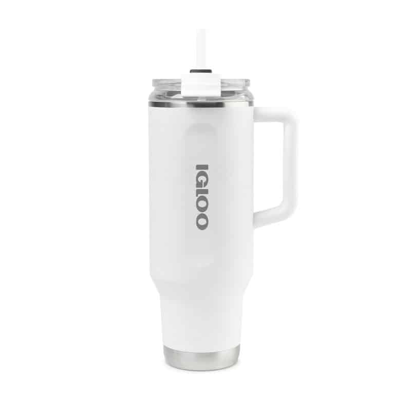 Custom Igloo Travel Tumbler - 40 Oz. - White - 2