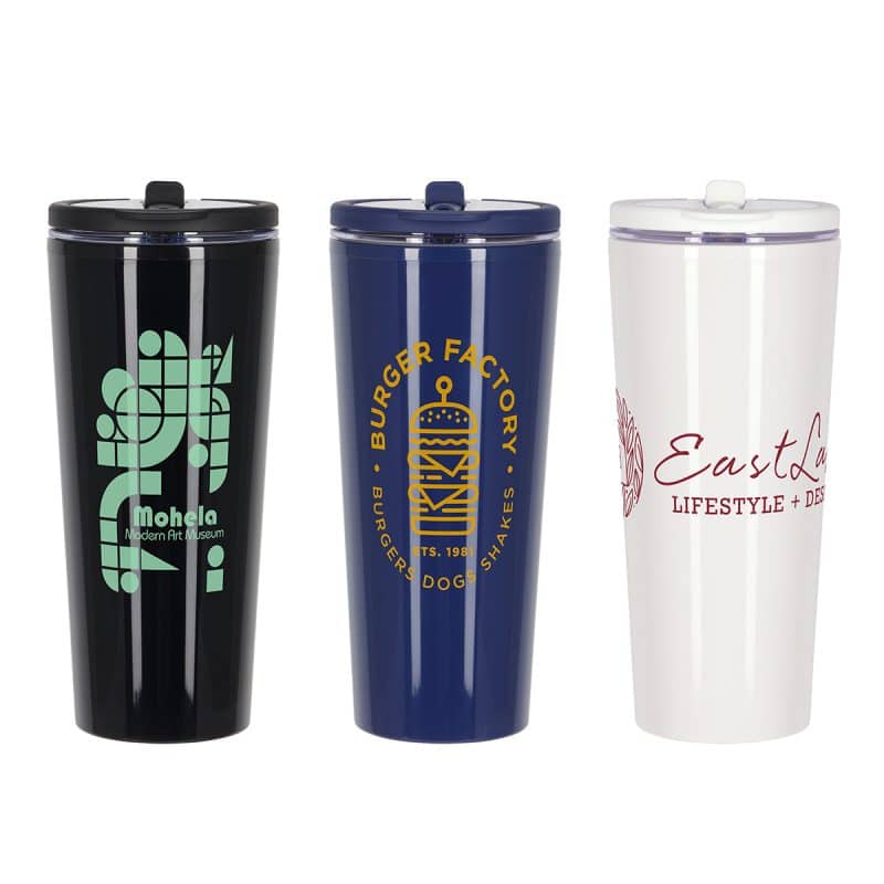 Custom Larsen 24 oz Recycled Acrylic Straw Tumbler w/ Handle