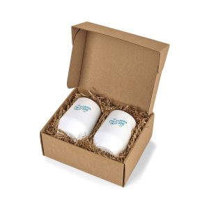 Custom MiiR Wine Tumbler Gift Set - White Powder