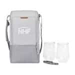 Custom Parkview Recycled rPET Insulated Wine-to-Go Carry Tote - Greystone