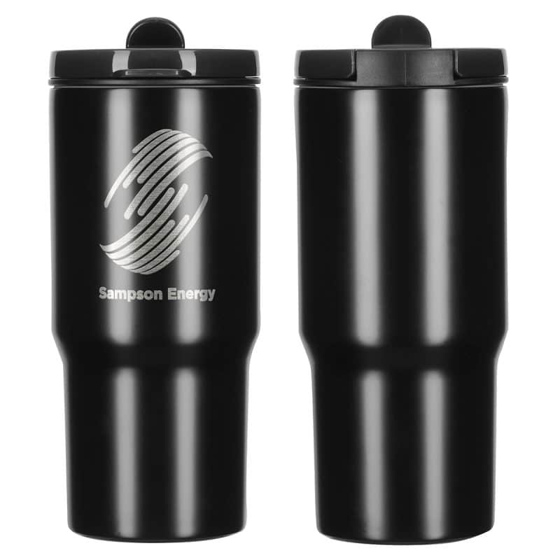 Custom Quincy 25 oz Eco-Friendly Vacuum Insulated Tumbler w/ Removable Straw - 2