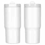 Custom Quincy 25 oz Eco-Friendly Vacuum Insulated Tumbler w/ Removable Straw - 7