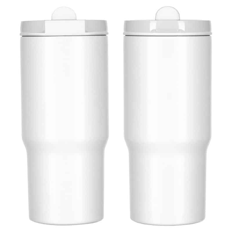 Custom Quincy 25 oz Eco-Friendly Vacuum Insulated Tumbler w/ Removable Straw - 7