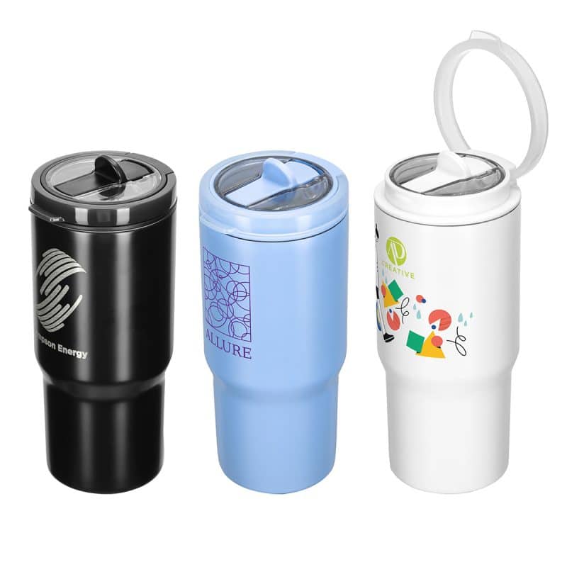 Custom Quincy 25 oz Eco-Friendly Vacuum Insulated Tumbler w/ Removable Straw