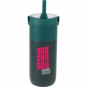 Custom ROOTS Ceramic Lined Travel Tumbler w/ Straw 20oz