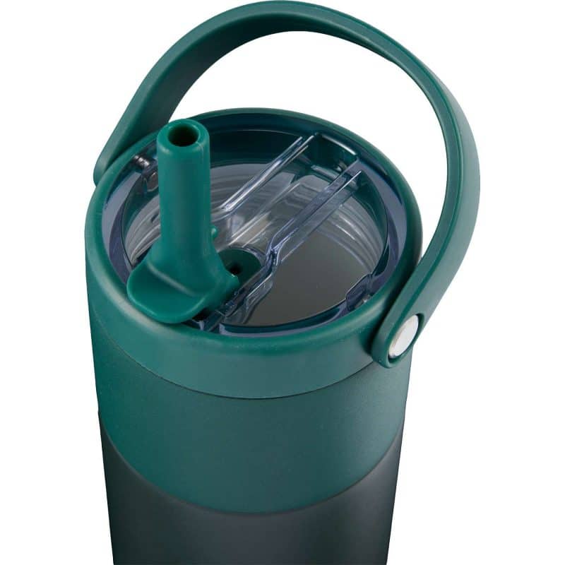 Custom ROOTS Ceramic Lined Travel Tumbler w/ Straw 20oz - 7