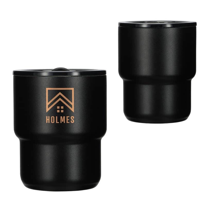 Custom Savor 10 oz Eco-Friendly Ceramic-lined Vacuum Insulated Stackable Tumbler - 2