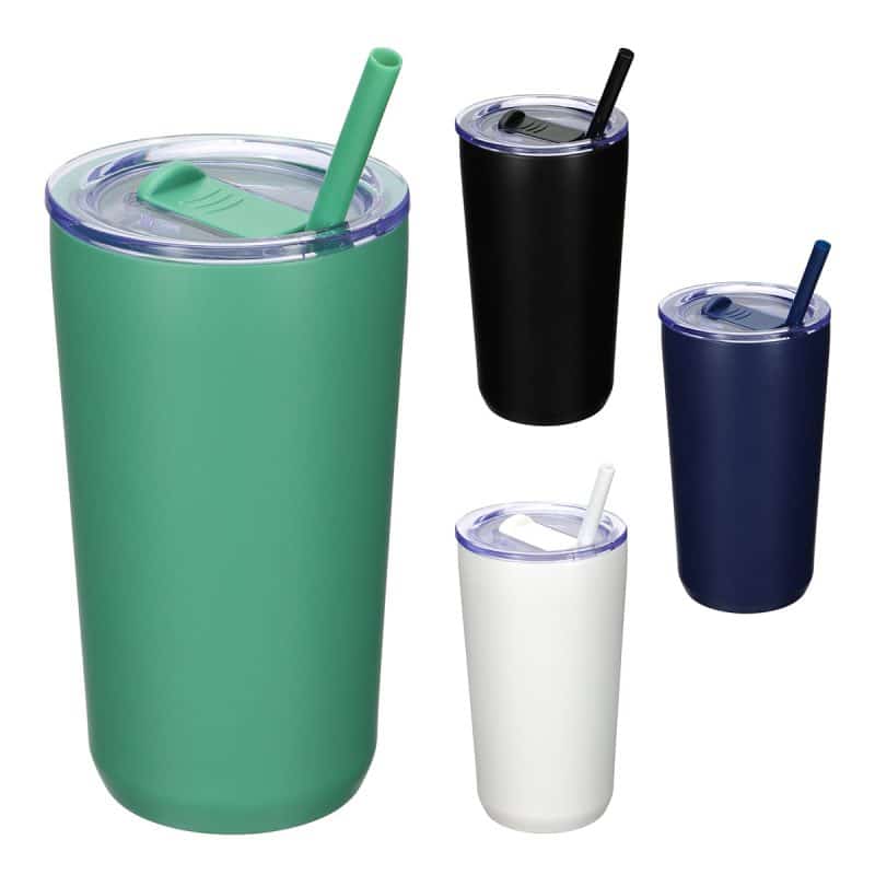 Custom Savor 16 oz Eco-Friendly Ceramic-lined Vacuum Insulated Tumbler - 1